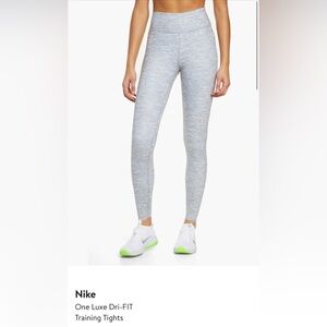 NWOT Nike One Luxe Dri-FIT Gray Leggings